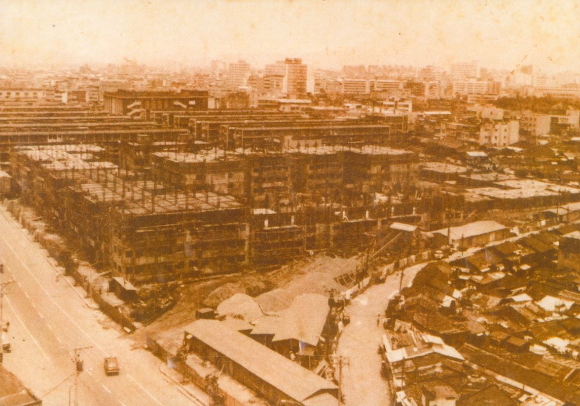 1970年代南機場正在興建現代化國宅